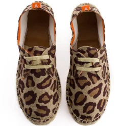Abarca Shoes Alpargatas Con Cordones^Blucher Terra Leopardo