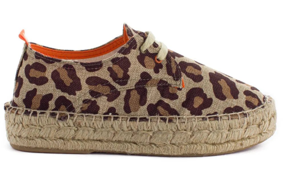 Abarca Shoes Alpargatas De Verano^Blucher Terra Leopardo