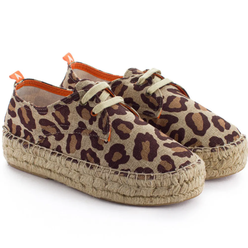 Abarca Shoes Alpargatas De Verano^Blucher Terra Leopardo