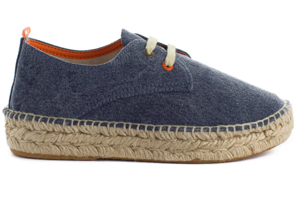Abarca Shoes Alpargatas Con Cordones^Blucher Terra Marino
