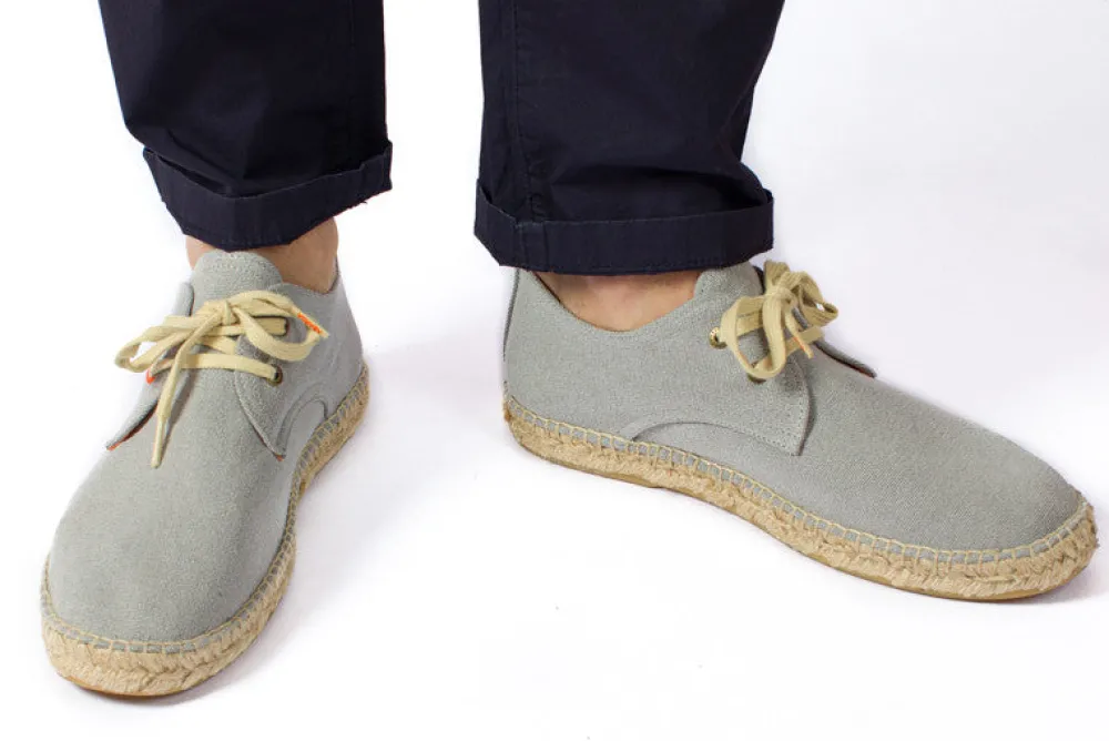 Abarca Shoes Alpargatas Con Cordones^Blucher Terra Perla