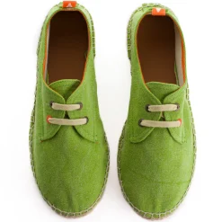 Abarca Shoes Alpargatas Con Cordones^Blucher Terra Pistacho