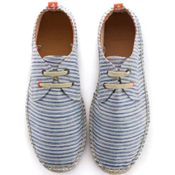 Abarca Shoes Alpargatas De Verano^Blucher Terra Rayas Azules