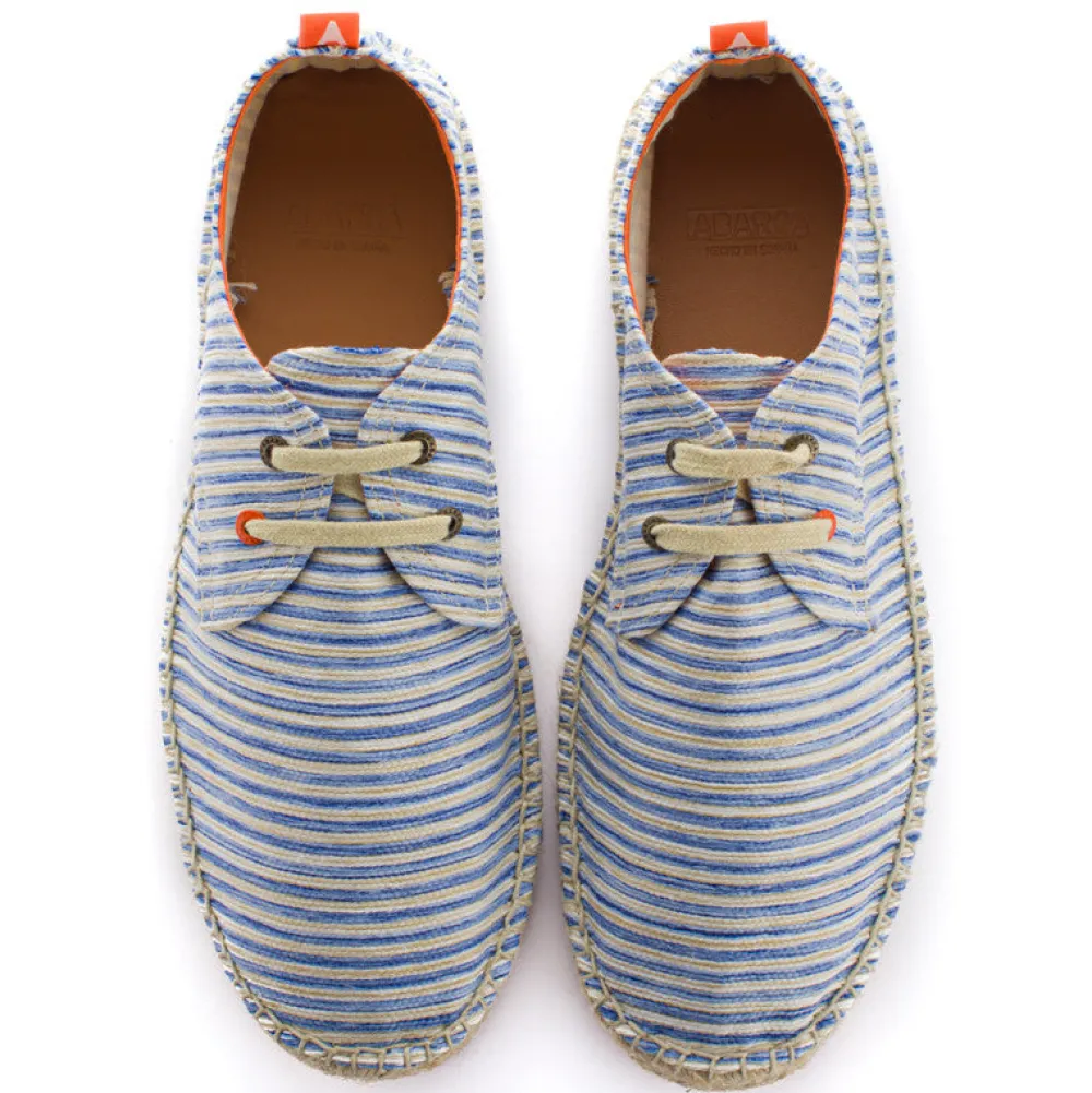 Abarca Shoes Alpargatas De Verano^Blucher Terra Rayas Azules