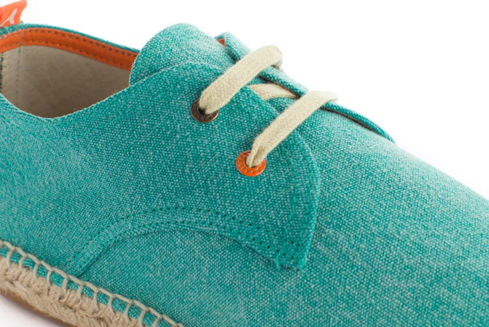 Abarca Shoes Alpargatas De Verano^Blucher Terra Verde