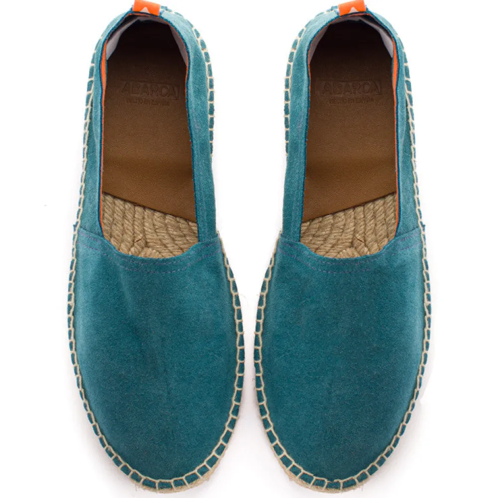 Abarca Shoes Alpargatas Yute^Camping Piel Aguamar