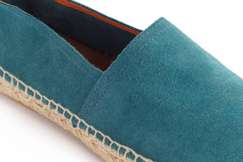Abarca Shoes Alpargatas Yute^Camping Piel Aguamar