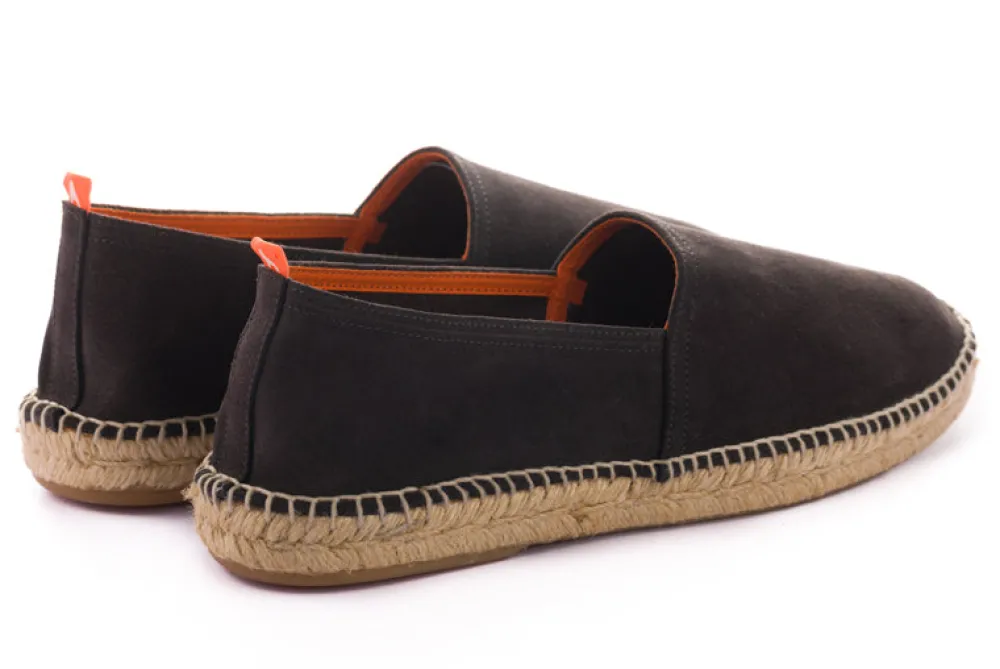 Abarca Shoes Alpargatas Yute^Camping Piel Antracita