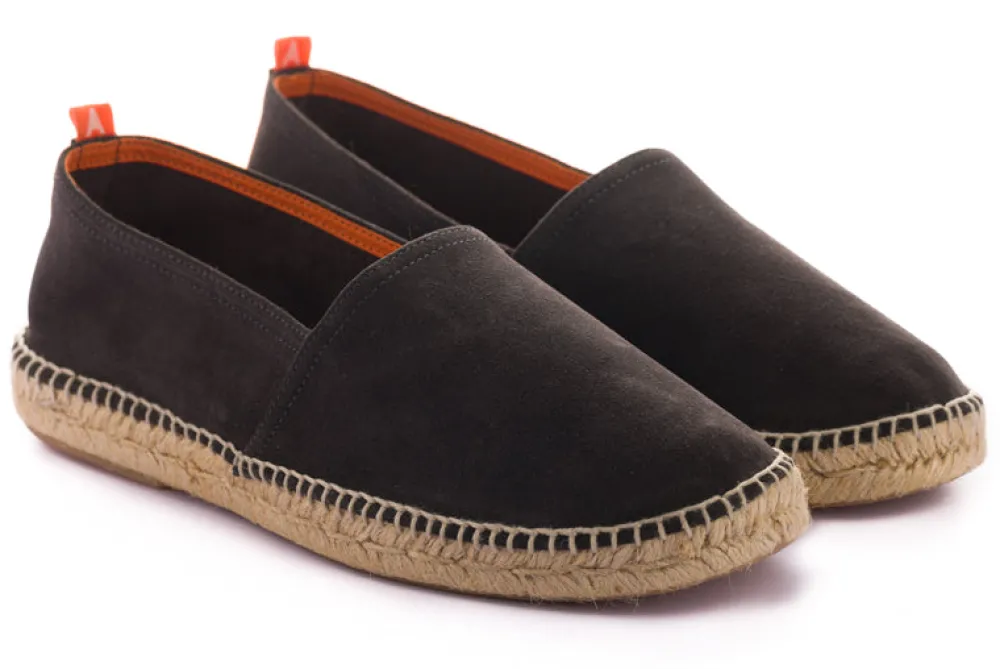 Abarca Shoes Alpargatas Yute^Camping Piel Antracita