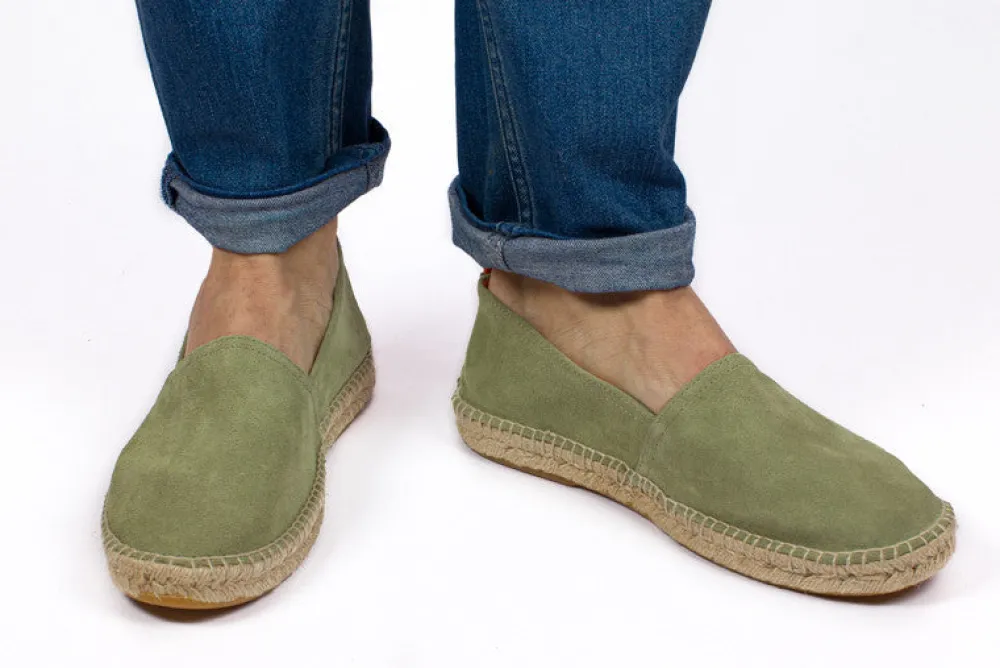 Abarca Shoes Alpargatas Yute^Camping Piel Menta