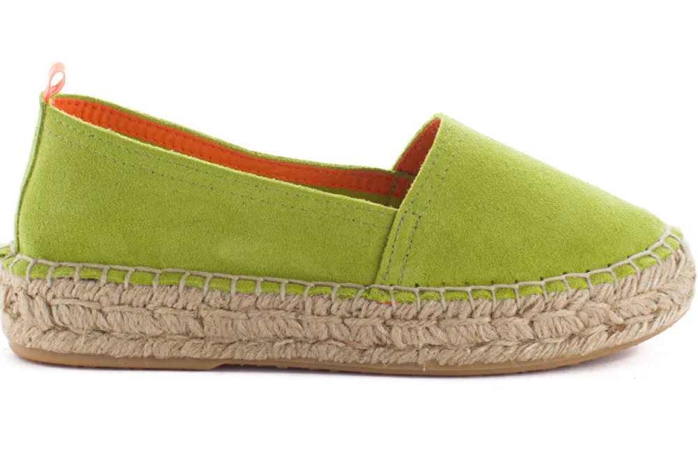 Abarca Shoes Alpargatas Yute^Camping Piel Pistacho