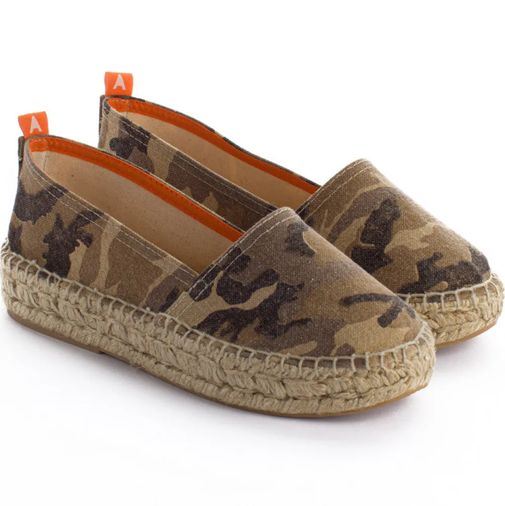 Abarca Shoes Alpargatas De Verano^Camping Terra Camuflaje Camel