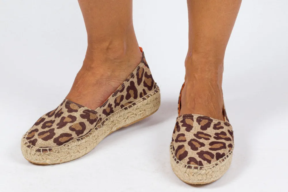 Abarca Shoes Alpargatas De Verano^Camping Terra Leopardo