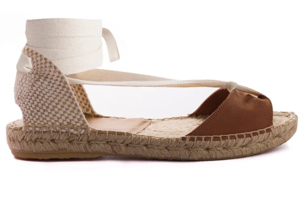 Abarca Shoes Menorquinas^Menorquinas Cinta Nobuck Brandy