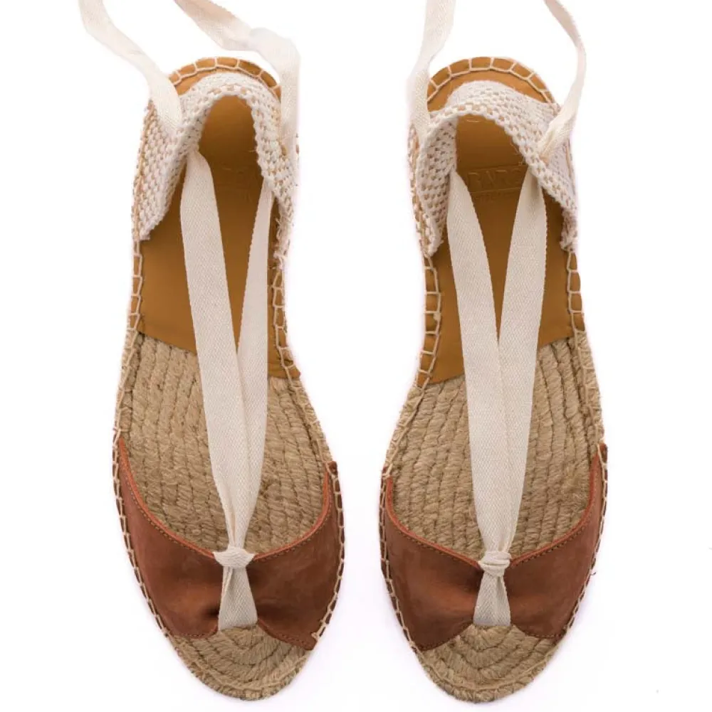 Abarca Shoes Menorquinas^Menorquinas Cinta Nobuck Brandy