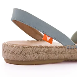 Abarca Shoes Alpargatas Yute^Menorquinas Nobuck Celeste