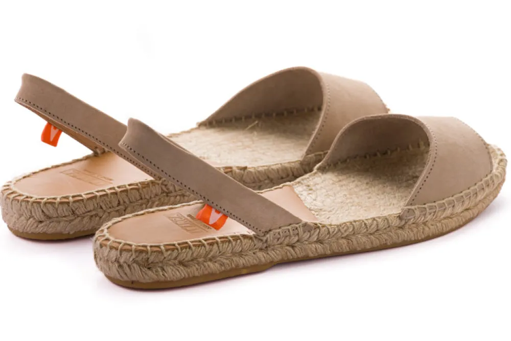 Abarca Shoes Alpargatas De Verano^Menorquinas Nobuck Hielo