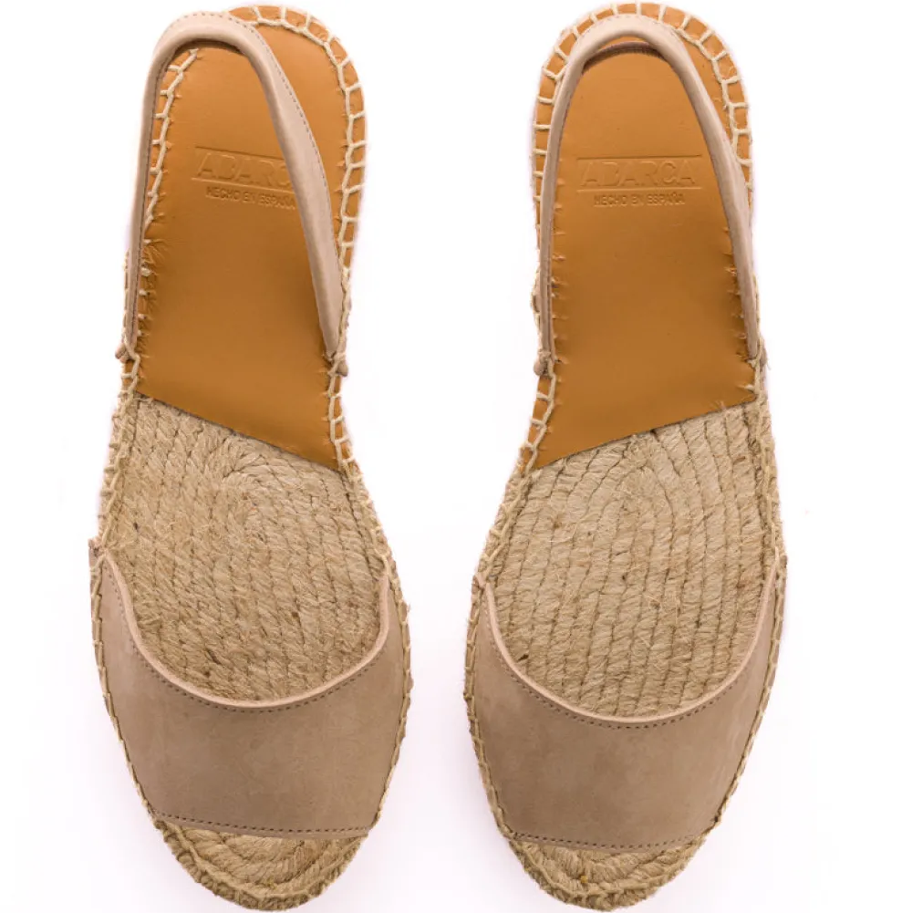 Abarca Shoes Alpargatas De Verano^Menorquinas Nobuck Hielo
