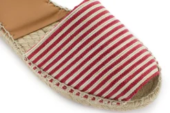 Abarca Shoes Menorquinas^Menorquinas Piel Con Rayas Rojas