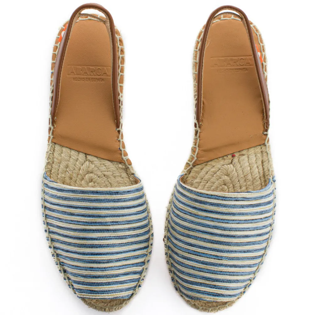 Abarca Shoes Menorquinas^Menorquinas Piel Con Rayas Azules