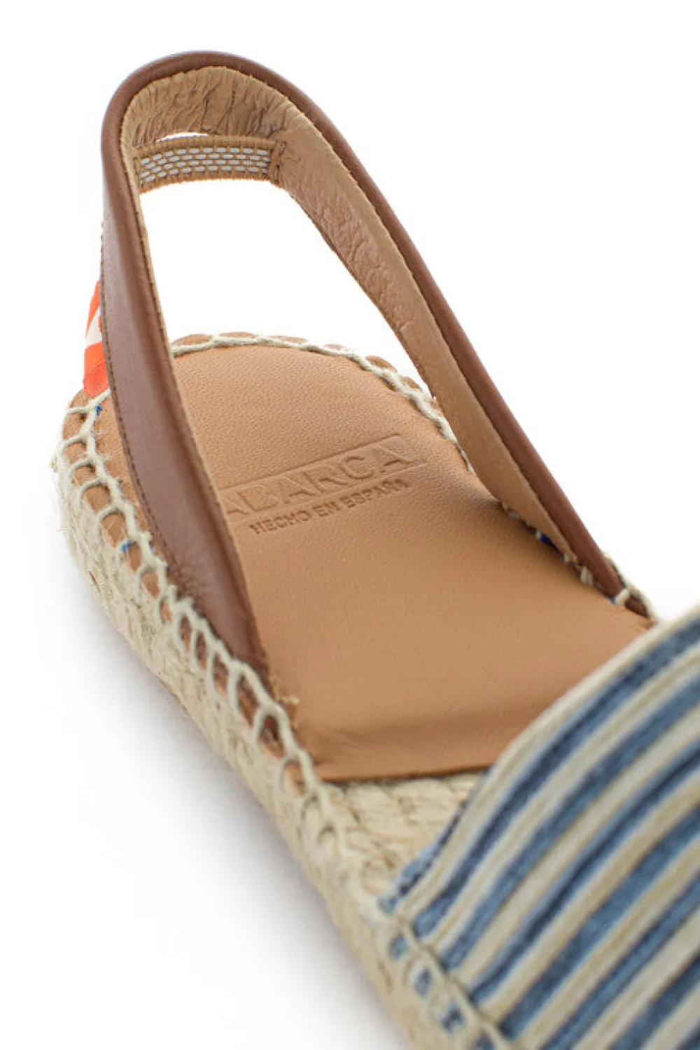 Abarca Shoes Menorquinas^Menorquinas Piel Con Rayas Azules