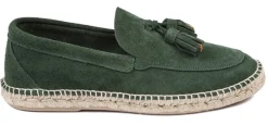 Abarca Shoes Alpargatas De Verano^Mocasín Borlas Piel Esmeralda 17