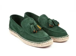 Abarca Shoes Alpargatas De Verano^Mocasín Borlas Piel Esmeralda 17