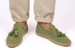 Abarca Shoes Alpargatas De Verano^Mocasín Borlas Piel Menta