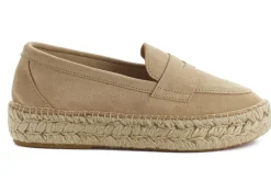 Abarca Shoes Alpargata Mocasín^Mocasín Piel Beige