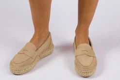 Abarca Shoes Alpargata Mocasín^Mocasín Piel Beige