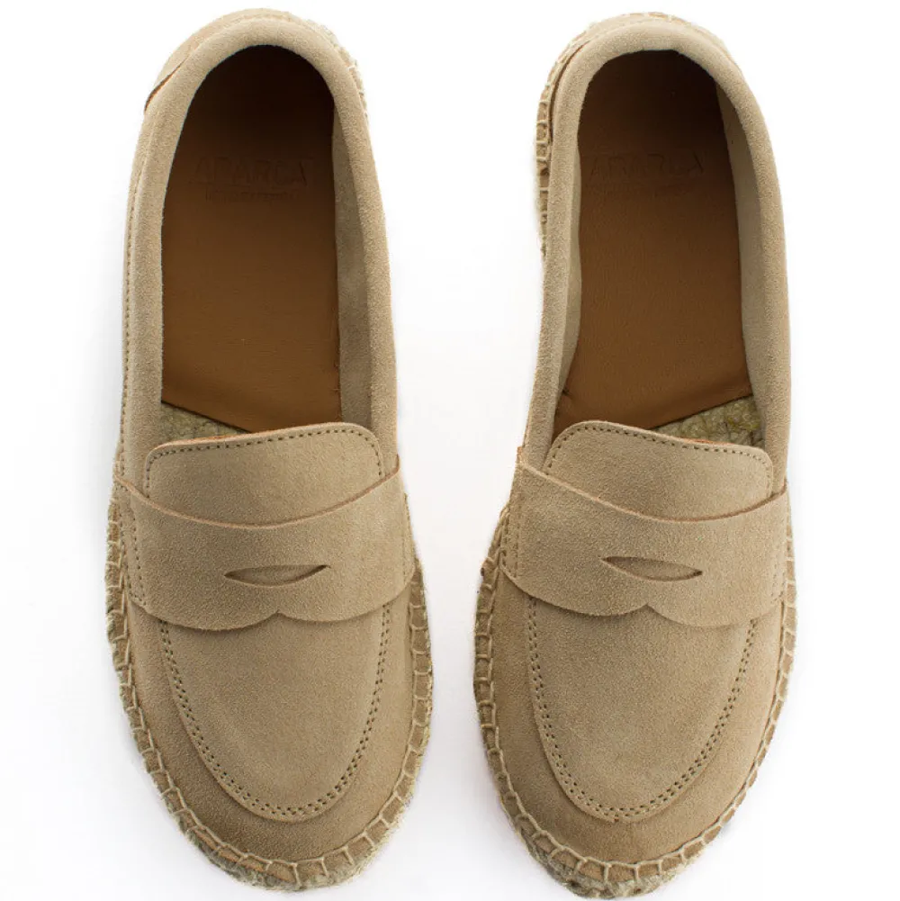 Abarca Shoes Alpargatas De Verano^Mocasín Piel Beige