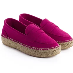 Abarca Shoes Alpargata Mocasín^Mocasín Piel Fucsia