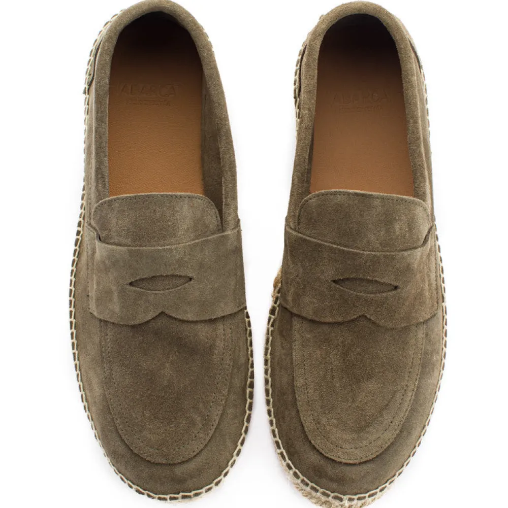 Abarca Shoes Alpargatas De Verano^Mocasín Piel Kaki 19