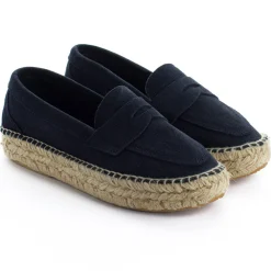 Abarca Shoes Alpargatas De Verano^Mocasín Piel Marino 312