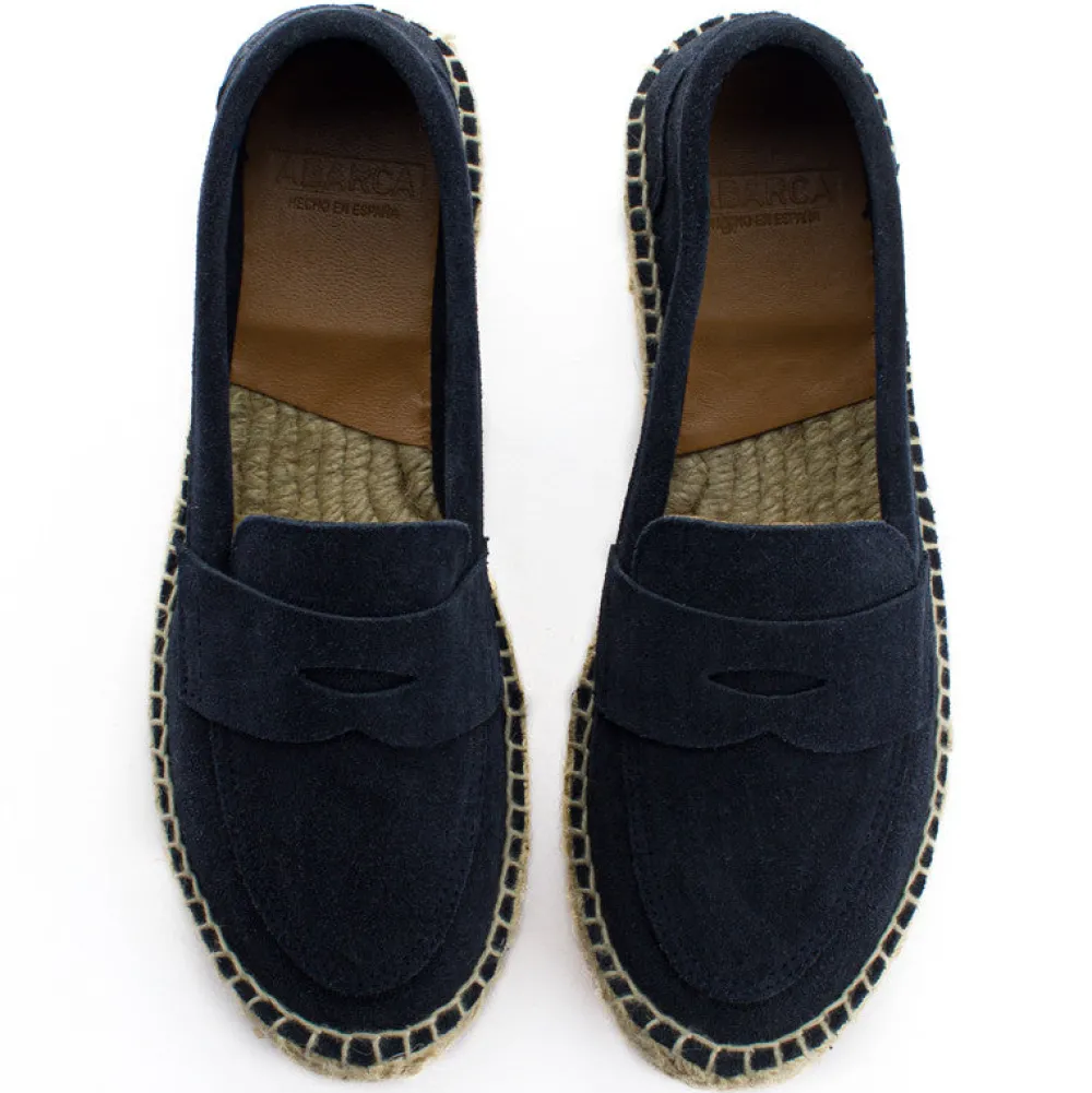 Abarca Shoes Alpargatas De Verano^Mocasín Piel Marino 312