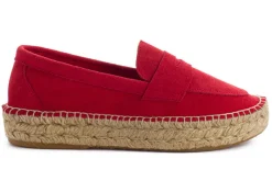 Abarca Shoes Alpargata Mocasín^Mocasín Piel Rojo 556