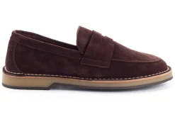 Abarca Shoes Zapatos De Piel^Mocasín Piel Serraje Chocolate