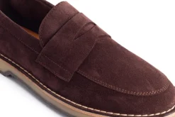 Abarca Shoes Zapatos De Piel^Mocasín Piel Serraje Chocolate