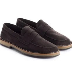 Abarca Shoes Zapatos De Piel^Mocasín Piel Serraje Gris