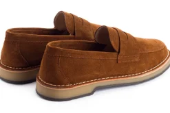Abarca Shoes Zapatos De Piel^Mocasín Piel Serraje Marron