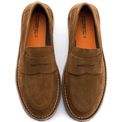 Abarca Shoes Mocasínes^Mocasín Piel Serraje Tierra