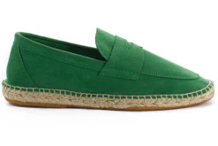 Abarca Shoes Alpargatas De Verano^Mocasín Piel Verde