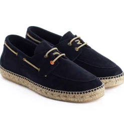 Abarca Shoes Alpargatas De Verano^Nautico Piel Marino