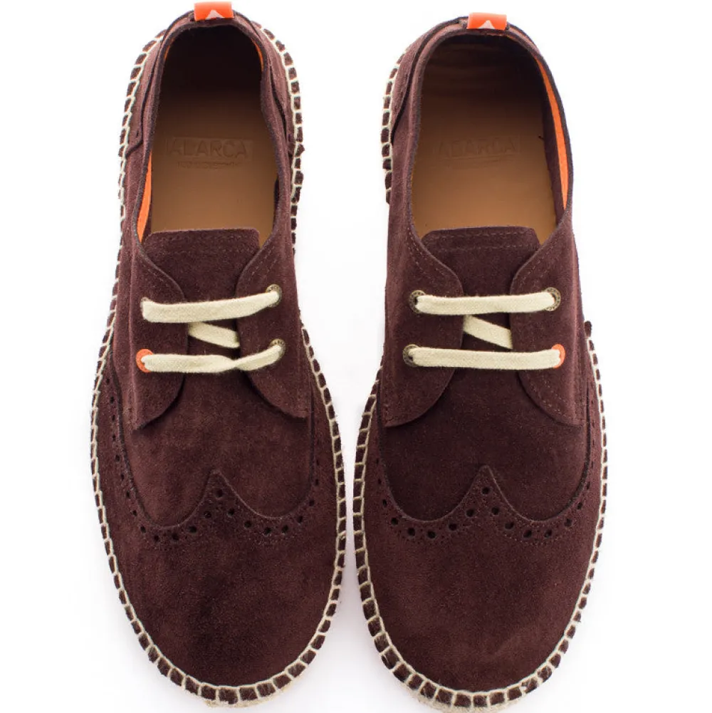 Abarca Shoes Alpargatas Oxford^Oxford Piel Chocolate 438