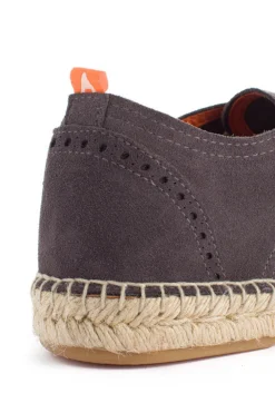 Abarca Shoes Alpargatas Oxford^Oxford Piel Gris 870