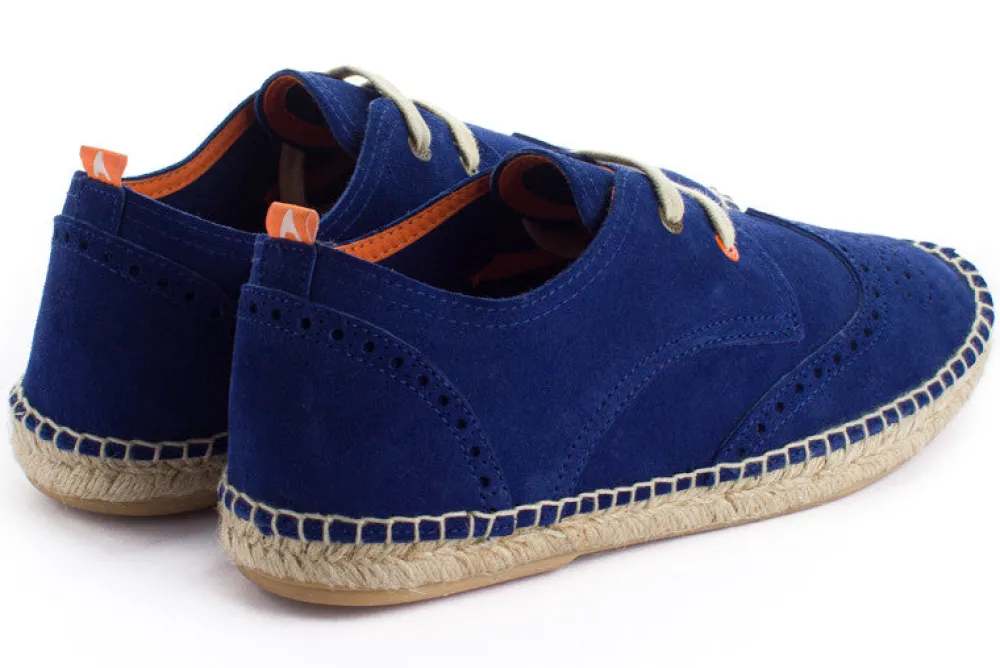 Abarca Shoes Alpargatas De Verano^Oxford Piel Marino 17