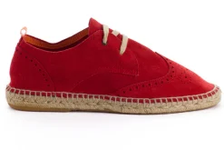 Abarca Shoes Alpargatas Oxford^Oxford Piel Rojo
