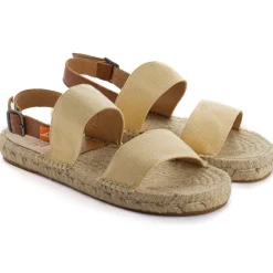 Abarca Shoes Sandalias Yute^Pascale Domine Amarillo Sandalias De Yute