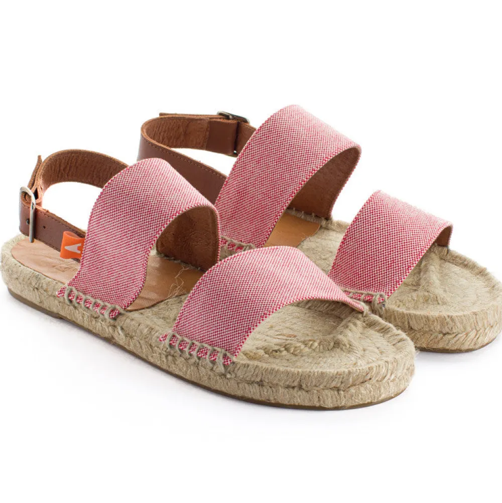 Abarca Shoes Alpargatas De Verano^Pascale Domine Rojo Sandalias De Yute