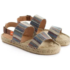 Abarca Shoes Alpargatas De Verano^Pascale Mayoral Azul Sandalias De Yute